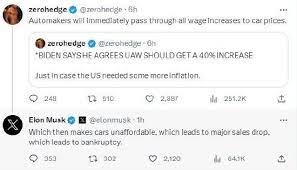 马斯克称工会要求加薪40%将令三大汽车巨头破产_手机新浪网